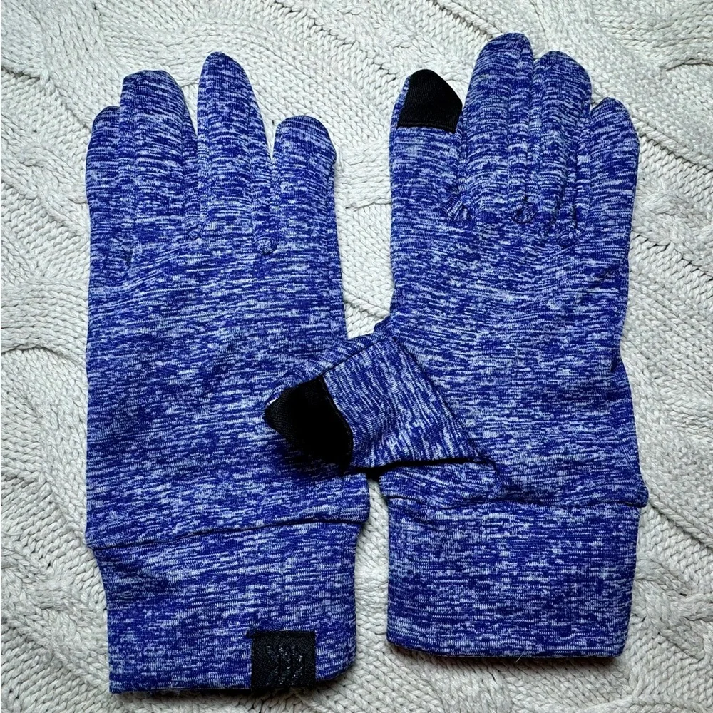All in Motion Blue Touchscreen Gloves / Running Sports Wicking #1172